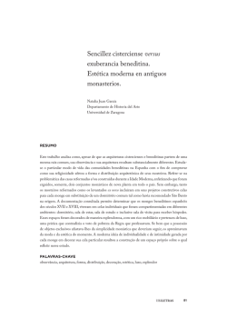 Sencillez cisterciense versus exuberancia beneditina. Estética