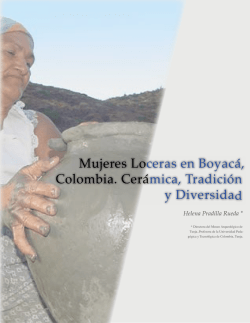 Mujeres Loceras en Boyacá, Colombia. Cerámica, Tradición y