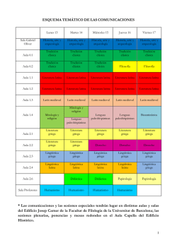 Programa definitivo XIV Congreso - Sociedad Española de Estudios