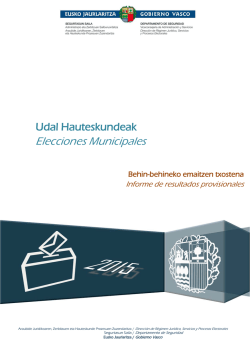 2015eko Udal Hauteskundeak Elecciones