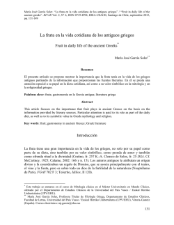 La fruta en la vida cotidiana de los antiguos griegos