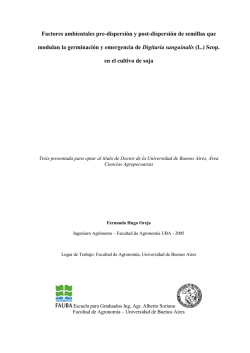 Repositorio | FAUBA | Oreja, F. H. &ldquo;Factores ambientales pre