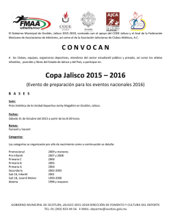 Copa Jalisco 2015 – 2016 - Federación Mexicana de Asociaciones