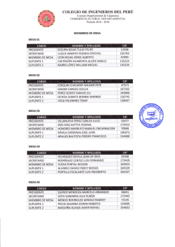 COLEGIO DE INGENIERO&sect; DEL PERU - Colegio de Ingenieros del