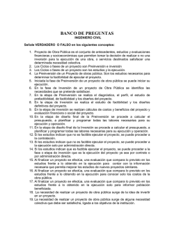 BANCO DE PREGUNTAS Ingeniero Civil