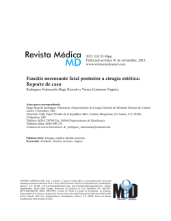 Fascitis necrosante fatal posterior a cirugía estética