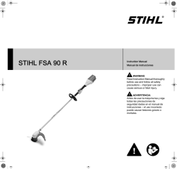 STIHL FSA 90 R Owners Instruction Manual