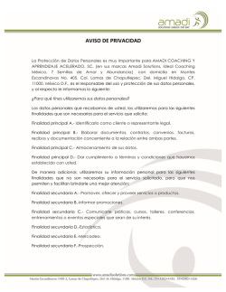 AVISO DE PRIVACIDAD - AE Consultores se trasnforma en