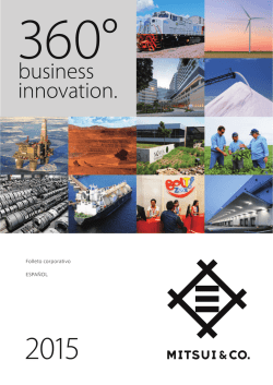 Folleto corporativo - Mitsui & Co., Ltd.