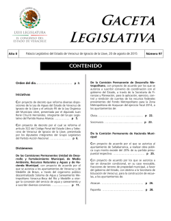 GACETA 97x - H. Congreso del Estado de Veracruz