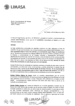 facturas y carta de reclamación