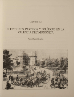 elecciones, partidos y politicos en la valencia decimononica