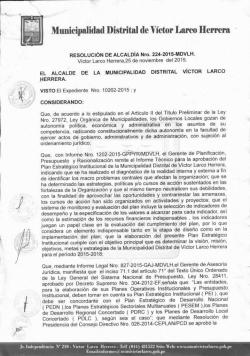 Municipalidad Distrital de V&iacute;ctor Larco Herrera