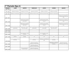 1&deg; Periodo Gpo A