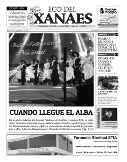 Eco del Xanaes - El Portal de Noticias de la Ciudad de Arroyito