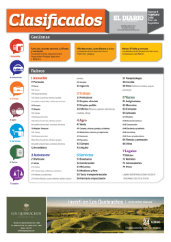 GeoZonas Rubros - El Diario de la Rep&uacute;blica