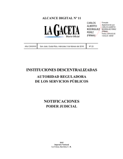 ALCANCE DIGITAL N° 11 a La Gaceta N° 23 de la fecha 03 02 2016