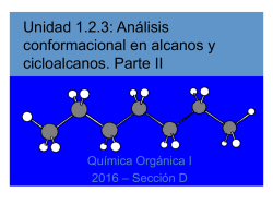 Analisis conformacional en alcanos y cicloalcanos