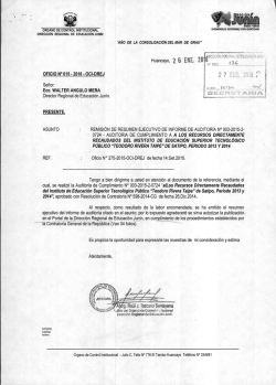 Huancayo, 2 6 ENE, 20 2 7 - Dirección Regional de Educación Junin