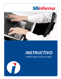 INSTRUCTIVO FORMULARIO 102A EN LÍNEA