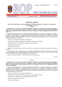 B.O.P. DE 06/02/2016 - Deputación de Lugo