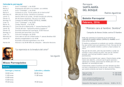 Último Boletín Parroquial
