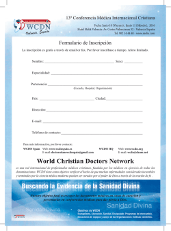 Buscando la Evidencia de la Sanidad Divina Buscando la Evidencia