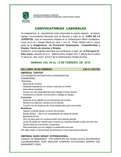 convocatorias laborales - Municipalidad de San Juan de Miraflores