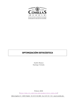 OPTIMIZACIÓN ESTOCÁSTICA