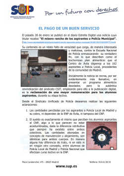 El pago de un buen servicio
