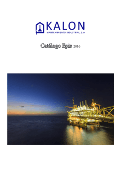 Catálogo Epis 2016 - Kalon Mantenimiento Industrial SA