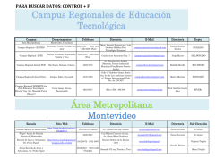 Campus Regionales de Educaci&oacute;n Tecnol&oacute;gica &Aacute;rea