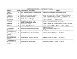 Horario Atenci&oacute;n a Padres de Familia