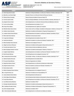 Directorio Alfabético de Servidores Públicos