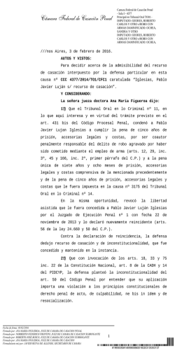 Cámara Federal de Casación Penal