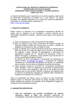 Convocatoria completa en pdf - Universidad Complutense de Madrid