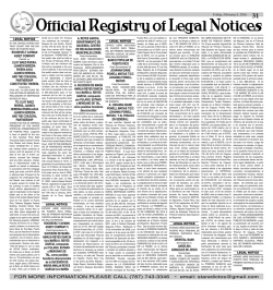 Official Registry of Legal Notices