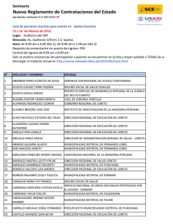 Nuevo Reglamento de Contrataciones del Estado