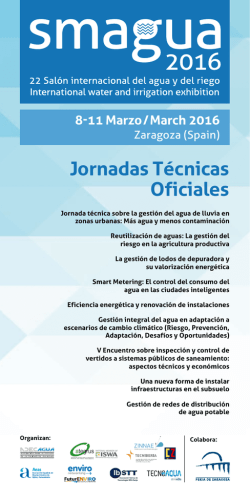Programa de jornadas técnicas oficiales