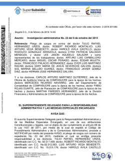 Radicado 2-2016-001384 - Superintendencia del Subsidio Familiar
