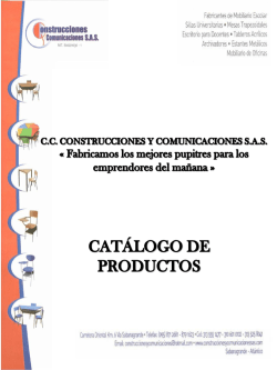 Descargar Nuestro Brochure - Construcciones y Comunicaciones SAS