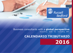 Calendario Tributario 2016 - Russell Bedford Colombia