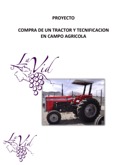 proyecto compra de un tractor y tecnificacion en campo agricola