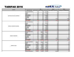 TARIFAS 2016 - sitt tuluá