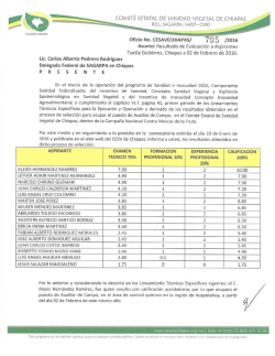 Resultado - CESAVE Chiapas