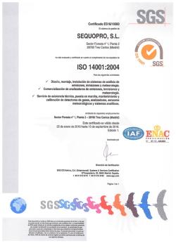 ISO 14001 - SequoPro