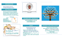 II Jornadas Internacionales de Pedagogía Hospitalaria