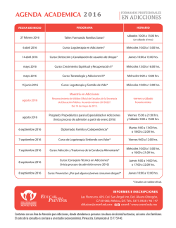 Agenda Académica 2016 - Monte