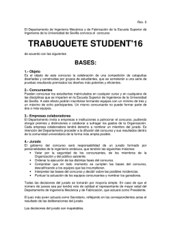 BASES TRABUQUETE 2016 - Universidad de Sevilla