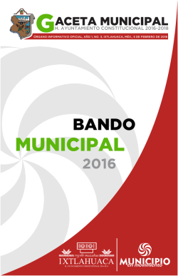 bando municipal - Ayuntamiento de Ixtlahuaca